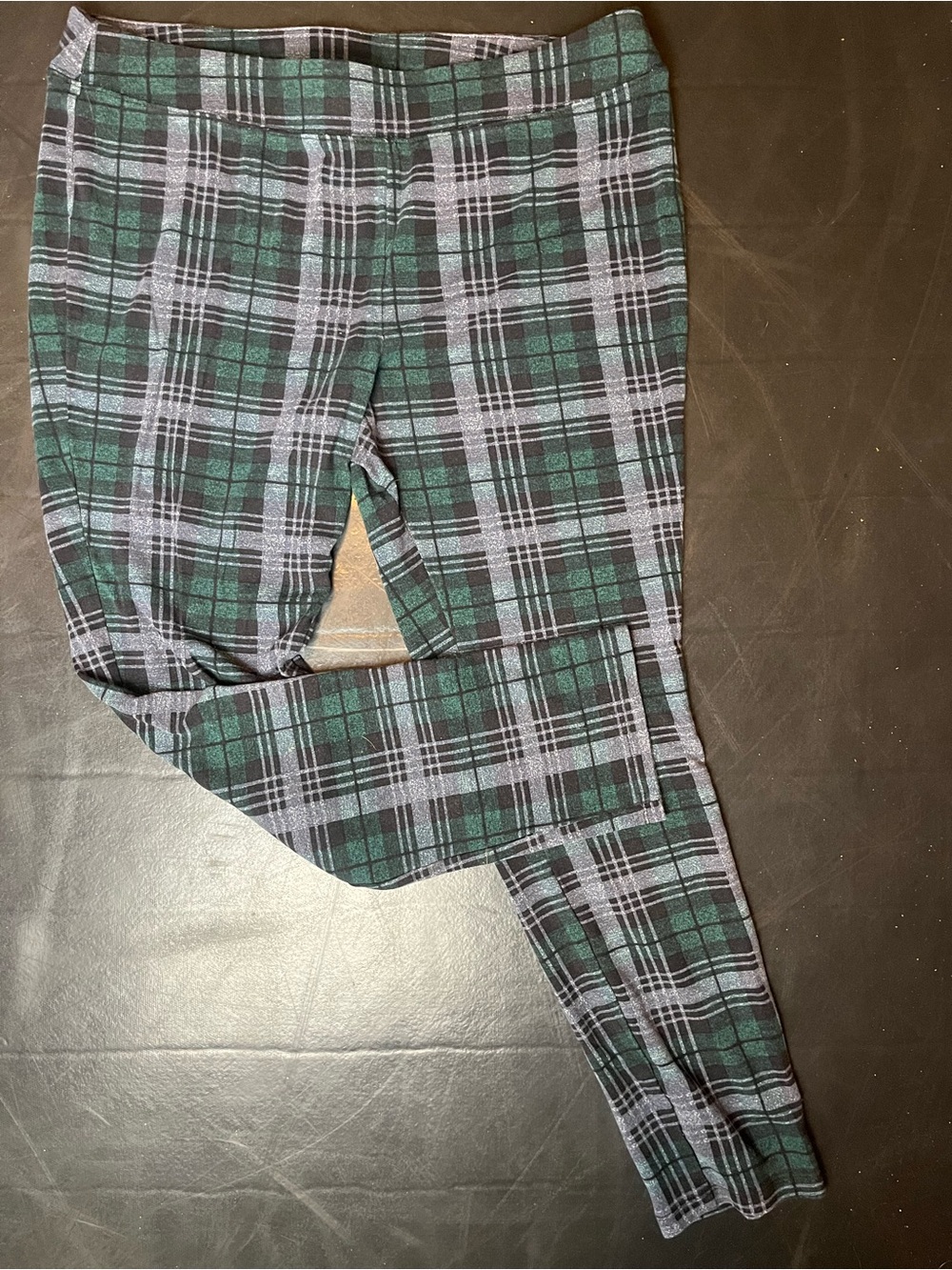 Women’s size large plaid legging pants